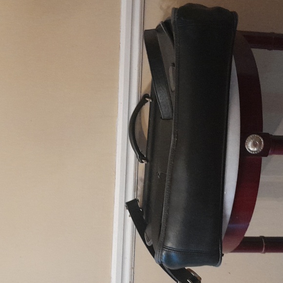 Coach Vintage Black Briefcase Messenger Bag Very Large - Picture 9 of 12